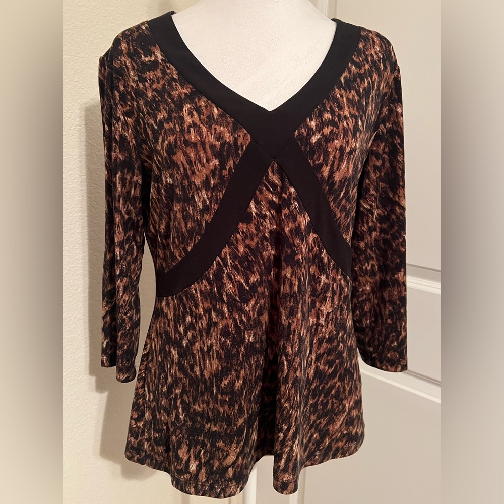 Preloved Liz Claiborne 3/4 Sleeves Pullover Top Size Large